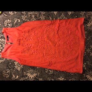 Adorable floral Coral Shift dress